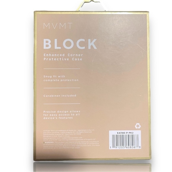 Mgmt block airpod pro case rose gold​​ - Picture 2 of 2